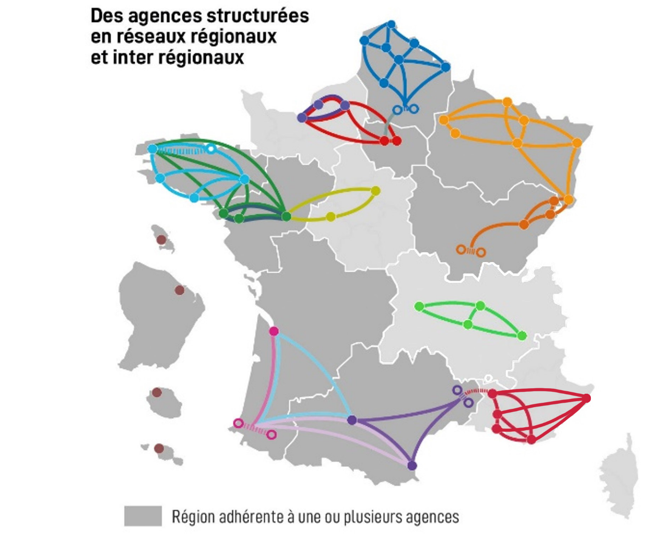 carte réseau des agences