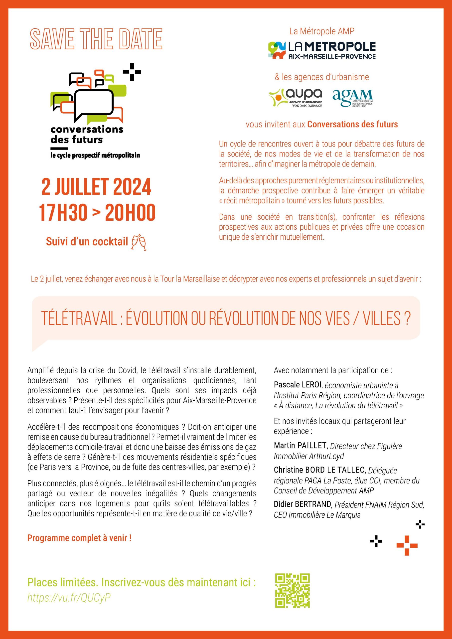 Flyer conversation des futurs : télétravail